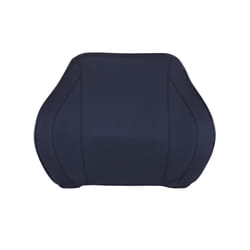Car Seat Head Neck Rest Massage Auto Pillow Space Memory Neck Headrest - PU Black  Back
