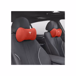 Tesla Car Neck Pillow For Model S X 3 Y 2022 Accessories Car Headrest - Beige