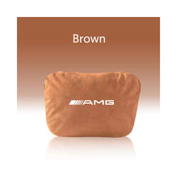 Car Headrest Neck Support Seat Soft Neck Pillow for Mercedes-Benz - 1Pcs Brown