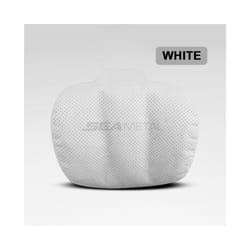 Breathable Leather Car Seat Headrest Neck Support Car Neck Pillows For - White 1pc