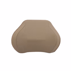 Car Seat Head Neck Rest Massage Auto Pillow Space Memory Neck Headrest - PU Beige Back