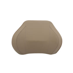 Car Seat Head Neck Rest Massage Auto Pillow Space Memory Neck Headrest - PU Beige Back