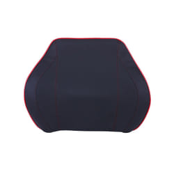 Car Seat Head Neck Rest Massage Auto Pillow Space Memory Neck Headrest - PU Black red  Back