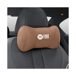 Car Seat Headrest Pillow Neck Support Protector Cushion For FIAT Abarth - Brown