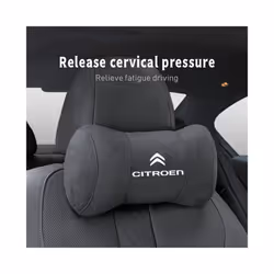 Car Seat Headrest Pillow Neck Support Protector Cushion For Citroen C4 - Brown