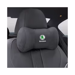 Car Seat Headrest Pillow Neck Support Protector Cushion For Skoda Octavia - Black