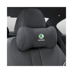 Car Seat Headrest Pillow Neck Support Protector Cushion For Skoda Octavia - Black