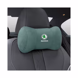Car Seat Headrest Pillow Neck Support Protector Cushion For Skoda Octavia - Green