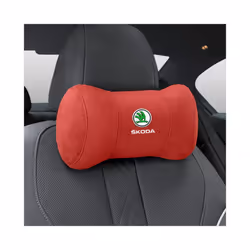 Car Seat Headrest Pillow Neck Support Protector Cushion For Skoda Octavia - Red