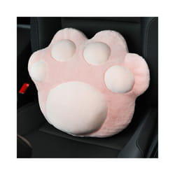 Neck Pillow Car Plush Headrest Cute Cat Claw Car Neck Pillow Fashion Car - Pink waist