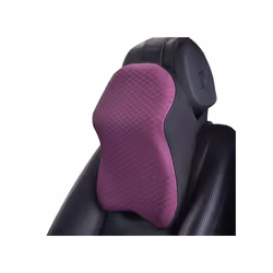Headrest for Car Seat Memory Foam Neck Pillow for Sleeping and Resting - Black Purple