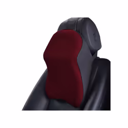 Headrest for Car Seat Memory Foam Neck Pillow for Sleeping and Resting - Black Wine Red