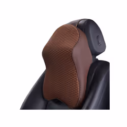 Headrest for Car Seat Memory Foam Neck Pillow for Sleeping and Resting - Brown
