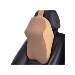 Headrest for Car Seat Memory Foam Neck Pillow for Sleeping and Resting - Beige