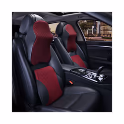 Headrest for Car Seat Memory Foam Neck Pillow for Sleeping and Resting - Black