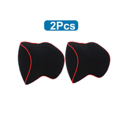 Breathable Car Seat Headrest Neck Pillow Auto Car Seat Pillow Memory Foam - 2 Pcs Type A