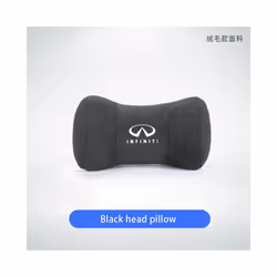 Car Headrest Neck Pillow Auto Seat Pillow For Infiniti FX35 FX30 Q50 QX70 - FMP-Black