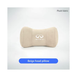 Car Headrest Neck Pillow Auto Seat Pillow For Infiniti FX35 FX30 Q50 QX70 - FMP-Beige