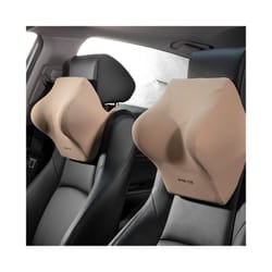Car Seat Headrest Pillow Neck Lumbar Support Pillow for Car Support for - 1PC Beige Headrest