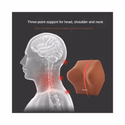 Car Seat Headrest Pillow Neck Lumbar Support Pillow for Car Support for - 1PC Blue Headrest