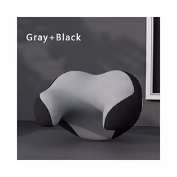 Universal car seat headrest Pillow Rest Memory Foam car Head neck pillow - Black gray