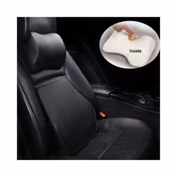 Car Headrest Pillow Pu Leather  Memory Foam Comfortable Neck Pillows Support - for VW pillow