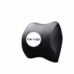 Car Headrest Pillow Pu Leather Memory Foam Comfortable Neck Pillows Support - for Benz pillow