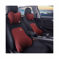 Car Headrest Lumbar Support Seat, Backrest Lumbar Memory Foam Cervical - G