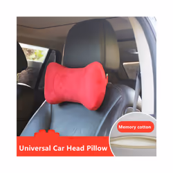 Universal Car Head Pillow Neck Support Styling Seat Headrest Care Soft - 1pc red