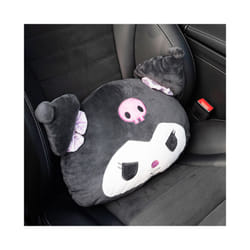 Cute Car Seat Pillow Pink Car Headrest Neck Pillow Cartoon Black Devil - lumbar