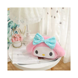 Cute Car Seat Pillow Pink Car Headrest Neck Pillow Cartoon Black Devil - 1pcs pink pillow