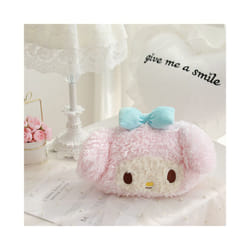 Cute Car Seat Pillow Pink Car Headrest Neck Pillow Cartoon Black Devil - 1pcs pink pillow B