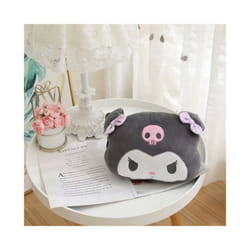 Cute Car Seat Pillow Pink Car Headrest Neck Pillow Cartoon Black Devil - 1pcs black pillow