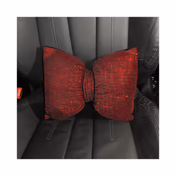 Colorful Rhinestones Full Diamond Bowknot Fashion Sparking Car Interior - Red waist