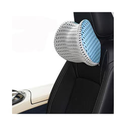 Car Headrest Car Seat Lumbar Backrest Office Chair Backrest Pillow Seat - grey blue headrest