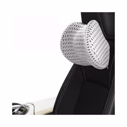 Car Headrest Car Seat Lumbar Backrest Office Chair Backrest Pillow Seat - light grey headrest