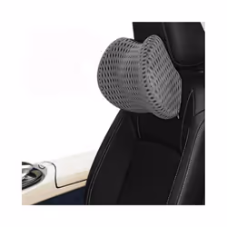 Car Headrest Car Seat Lumbar Backrest Office Chair Backrest Pillow Seat - dark grey headrest