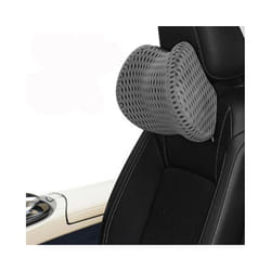 Car Headrest Car Seat Lumbar Backrest Office Chair Backrest Pillow Seat - dark grey headrest