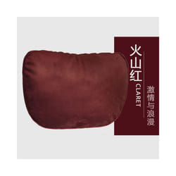 Car Accessories Neck Cushion Headrest Pillows High Quality Durable Leather - Red I