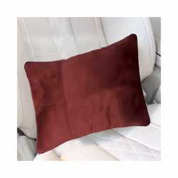 Car Accessories Neck Cushion Headrest Pillows High Quality Durable Leather - Red