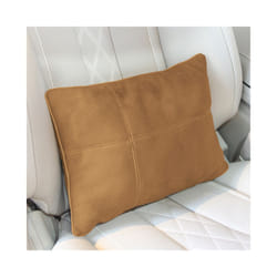 Car Accessories Neck Cushion Headrest Pillows High Quality Durable Leather - Brown