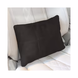 Car Accessories Neck Cushion Headrest Pillows High Quality Durable Leather - Black