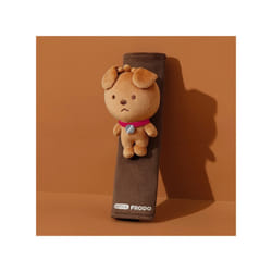 Car headrest car interior cute cartoon pillow neck pillow car decoration - brown