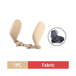 Car Seat Headrest Pillow Adjustable Car Headrest Pillow Travel Rest Sleep - Beige Fabric