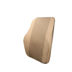 Car Headrest Pillow Pu Leather  Memory Foam Comfortable Neck Pillows Support - Beige support