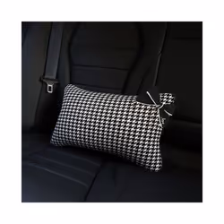 Classic Plaid Bowknot Universal Car Neck Pillow Seat Headrest Auto Waist - waist pillow