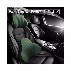 For Tesla Model 3 Y S X Car Seat Headrest Cushion Neck Pillow Backrest - Yellow Headrest