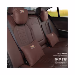 Car Headrest Neck Pillows Cushion Pillows Cushion For Cadillac ATS CTS - Headrest BLACK