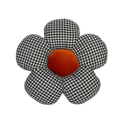 Car Pillow Set Thousand Bird Lattice Flower Headrest Cover Creative Cotton - Flower Waist Orange