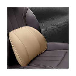 Car Headrest Pillow Car Lumbar Support Pillow Breathable Memory Foam Neck - 1pcs beige back